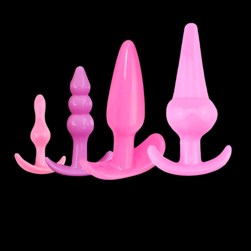 🍑 ToysPleasure™ Ultimate Silicone Plug Set – 4/5/7/8 Pcs of Pure Pleasure!
