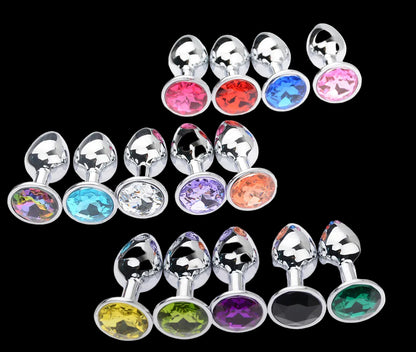 🍑 ToysPleasure™ Stainless Steel Anal Plug – Smooth & Sensual Play in 3 Sizes & 5 Styles