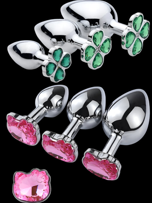 🍑 ToysPleasure™ Stainless Steel Anal Plug – Smooth & Sensual Play in 3 Sizes & 5 Styles