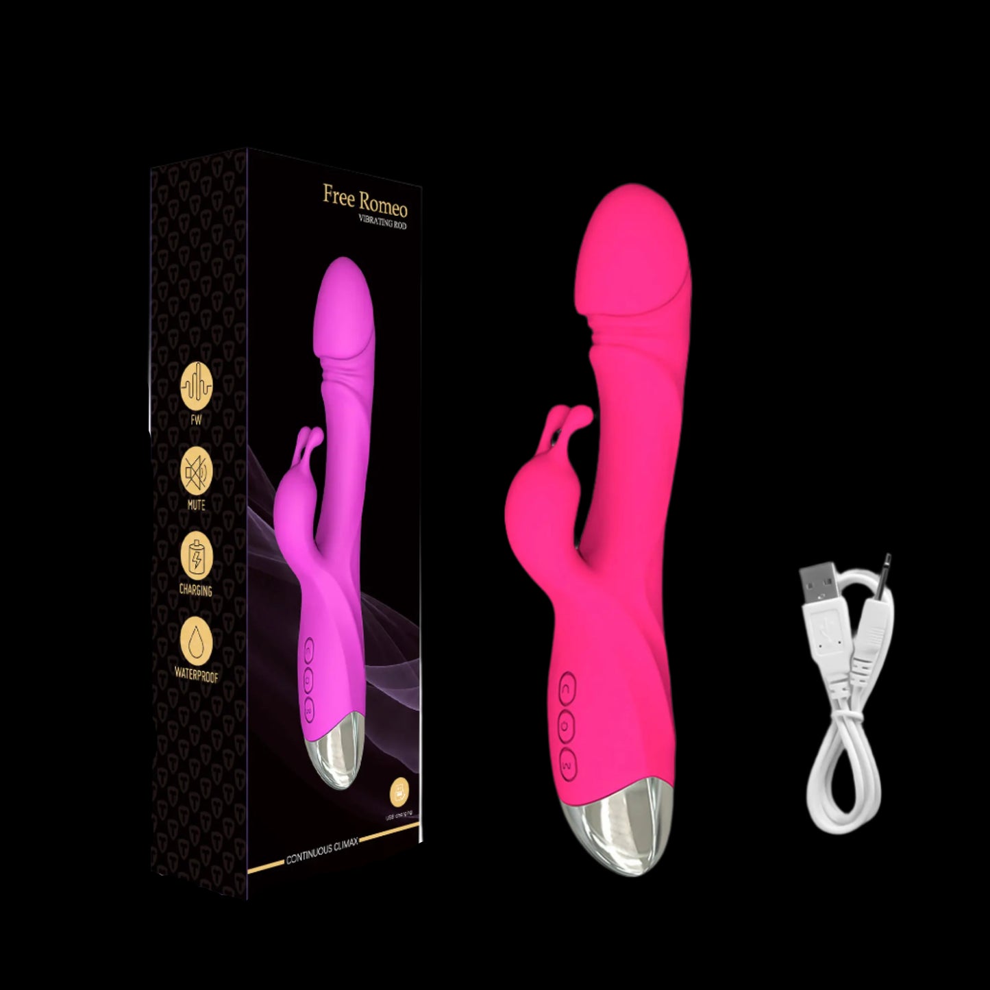 🔥 ToysPleasure™ Powerful Rabbit Vibrator – G-Spot & Clitoral Bliss 🐰💦