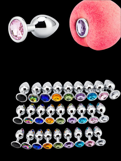 🍑 ToysPleasure™ Stainless Steel Anal Plug – Smooth & Sensual Play in 3 Sizes & 5 Styles