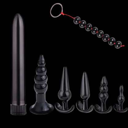 🍑 ToysPleasure™ Ultimate Silicone Plug Set – 4/5/7/8 Pcs of Pure Pleasure!