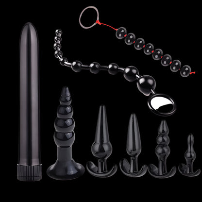 🍑 ToysPleasure™ Ultimate Silicone Plug Set – 4/5/7/8 Pcs of Pure Pleasure!