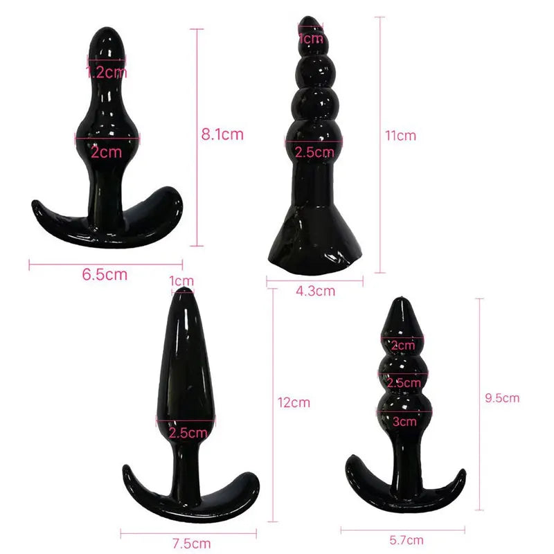 🍑 ToysPleasure™ Ultimate Silicone Plug Set – 4/5/7/8 Pcs of Pure Pleasure!