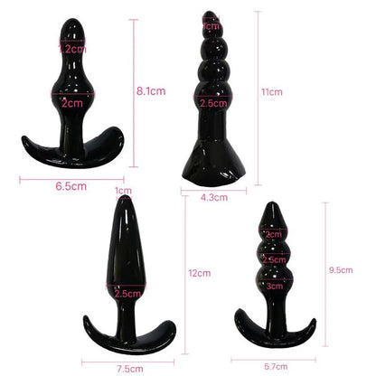🍑 ToysPleasure™ Ultimate Silicone Plug Set – 4/5/7/8 Pcs of Pure Pleasure!