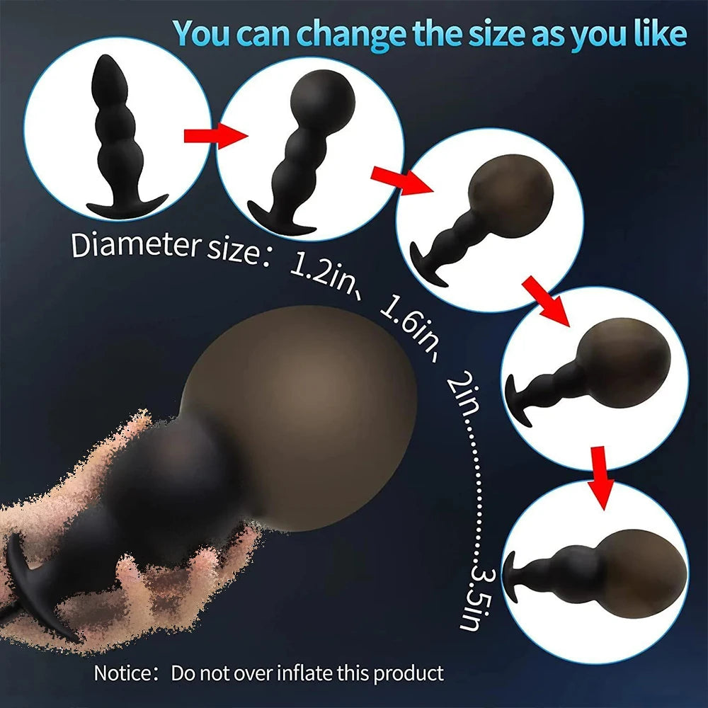 🍑 ToysPleasure™ Inflatable Anal Dildo Plug – Expandable Fullness for Mind-Blowing Pleasure! 💦🔥