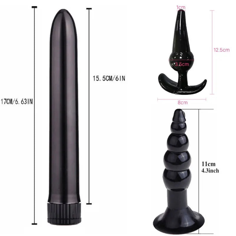 🍑 ToysPleasure™ Ultimate Silicone Plug Set – 4/5/7/8 Pcs of Pure Pleasure!