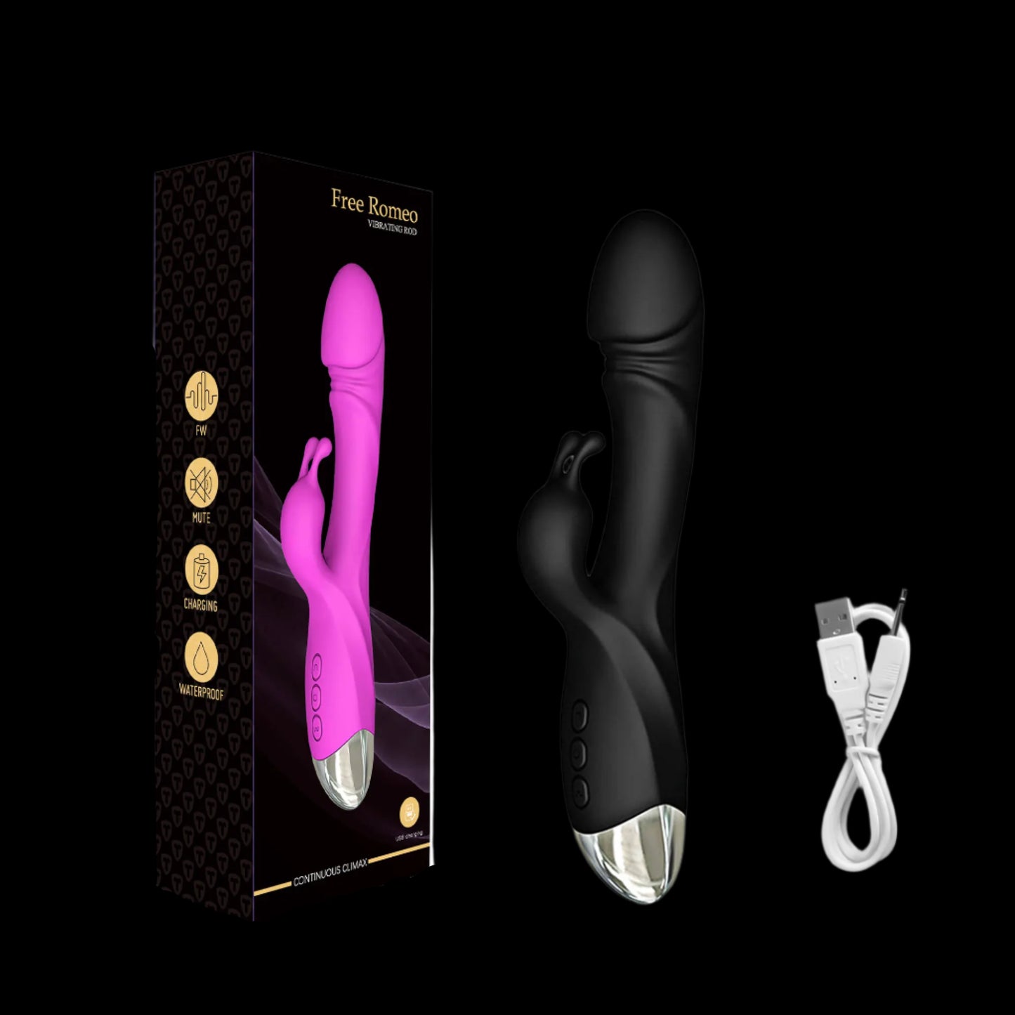 🔥 ToysPleasure™ Powerful Rabbit Vibrator – G-Spot & Clitoral Bliss 🐰💦