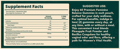 🌺 Premium Feminine Balance Gummies – Hawaiian Pineapple